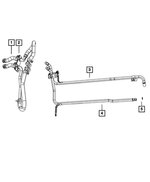 68137715AA - Air Conditioners and Heaters: Heater Supply And Return Hose And Tube Kit for Mopar Image