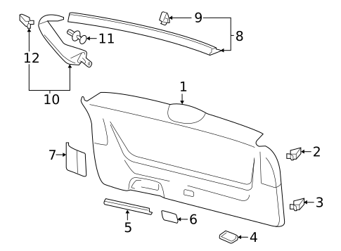 Interior Trim for 2025 Volkswagen Atlas Cross Sport #0