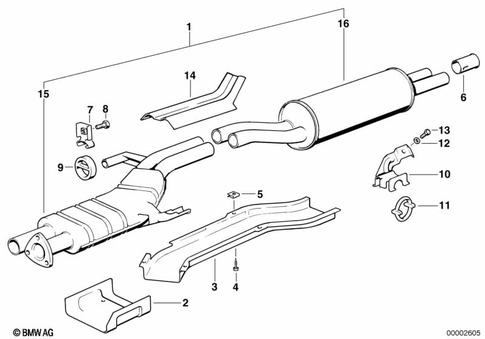 Exhaust System for 1985 BMW 633CSi #0