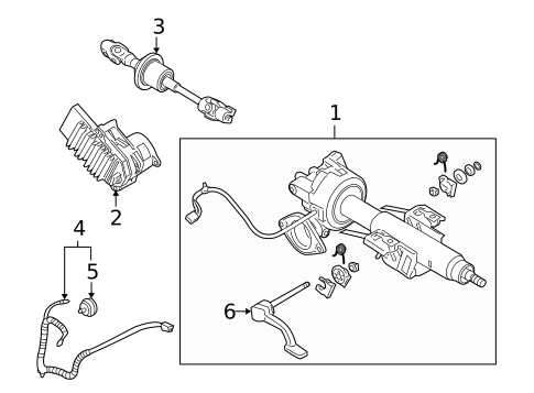 Steering Column Assembly for 2007 Chevrolet Malibu #0
