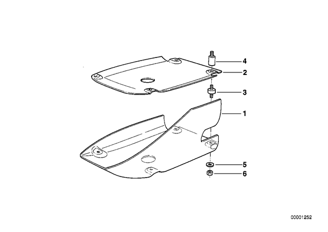11111341637 - : Interior Engine Protection Part for BMW-Motorrad Image