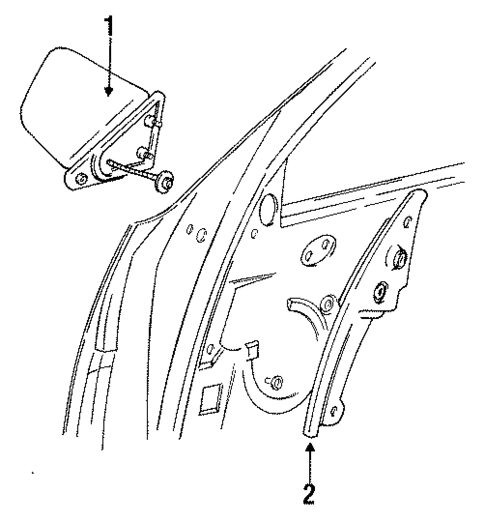 Outside Mirrors for 1992 Chrysler Imperial #0