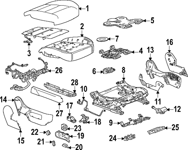 85092616 - Body: Seat Cushion Pad for GM Image
