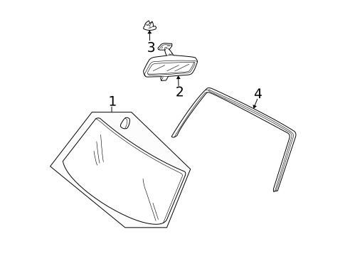Reveal Moldings for 2006 Mercury Mariner #0