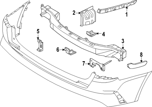 Bumper & Components - Rear for 2025 Kia Sorento #3