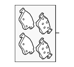 J9D1199 - : Brake Pads Front for Jaguar: I-Pace Image