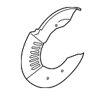 T3B1001 - Brakes: Splash Shield for Jaguar: F-Pace, I-Pace Image