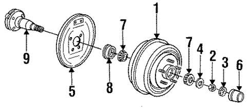 Rear Brakes for 1991 Dodge Caravan #0