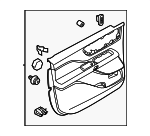 LC5Z7823943GC - : Door Trim Panel - Driver's Side (LH) for Lincoln: Aviator Image