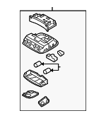 92800C2100TTX - Body: Map Lamp Assembly for Hyundai Image