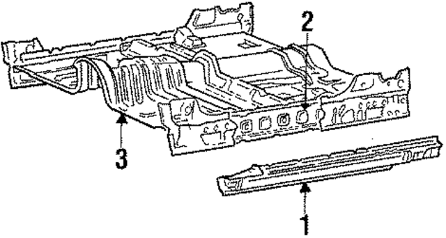MB506305 - Body: Outer Rocker for Mopar Image