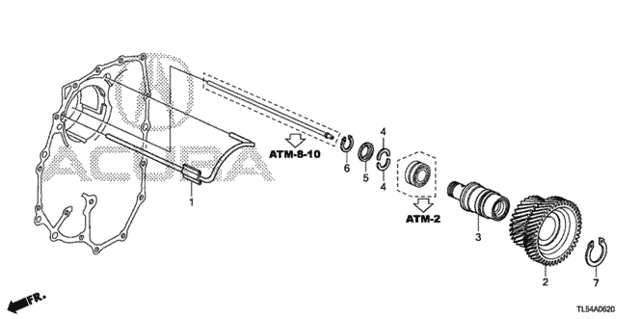 AT Idle Shaft for 2014 Acura TSX #0