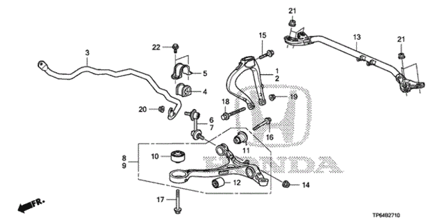Front Lower Arm for 2012 Honda Crosstour #0