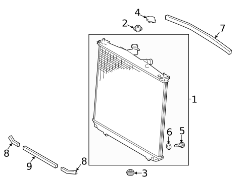 Radiator & Components for 2018 Lexus RX450hL #0
