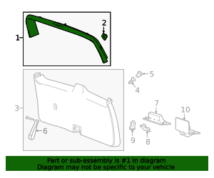 2015-2020 GM Jet Black Liftgate Upper Trim Finish Panel 84299959 | OEM ...