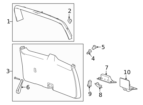 Interior Trim for 2019 GMC Yukon XL #0
