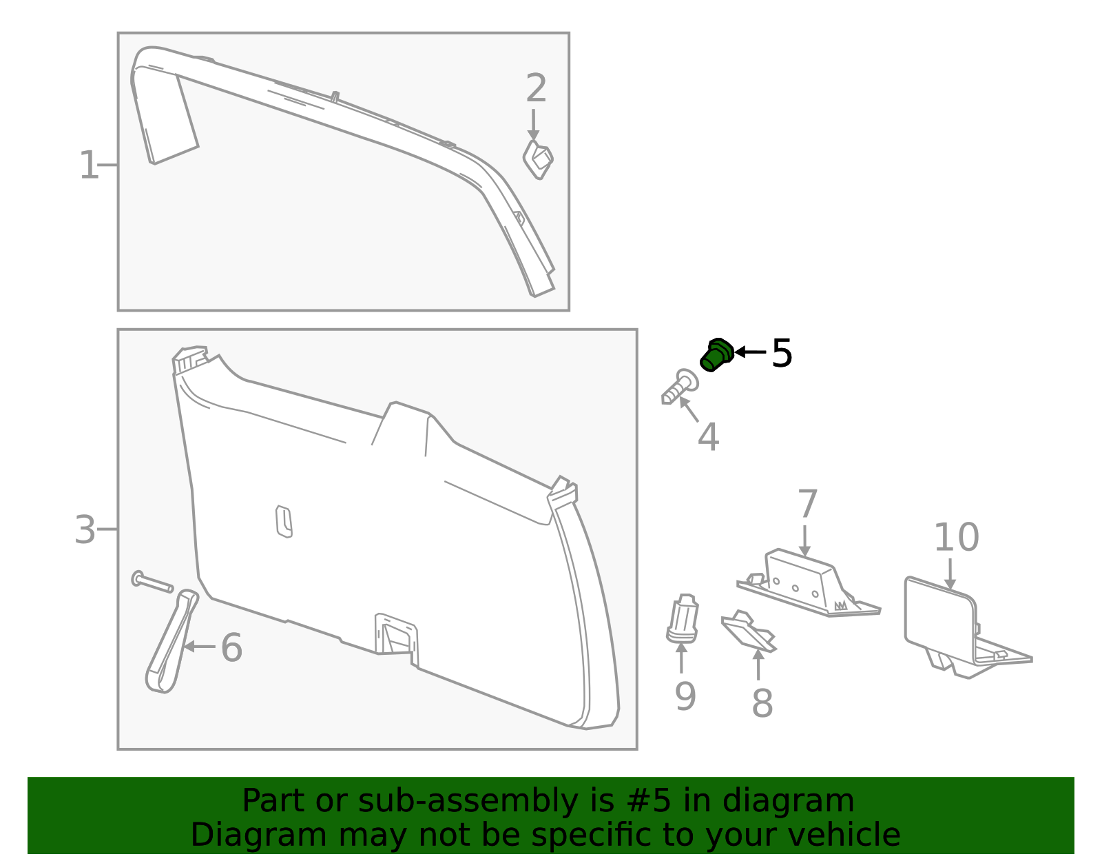2015-2020 GM Lower Trim Panel Pin 23464786 GM | GMPartsDirect.com