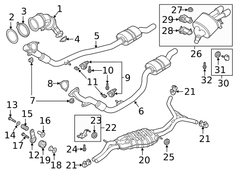 Exhaust Components for 2025 Audi S5 Sportback #0