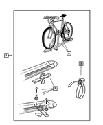 82203471 - Mopar Accessories - Component Parts: Bike Carrier Kit for Mopar Image