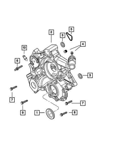 Timing Belt/Chain and Cover and Balance Shaft for 2008 Dodge Ram 1500 #1