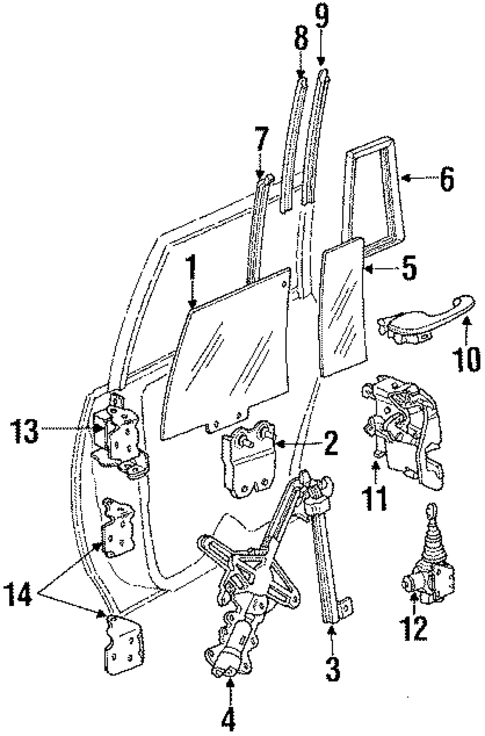 Door for 1991 Cadillac Brougham #0