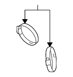 1638566 - Engine: Outlet Duct Clamp for GM Image