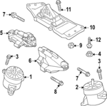 55419B1000 - : Motor Mount Bolt for Genesis: G70 Image
