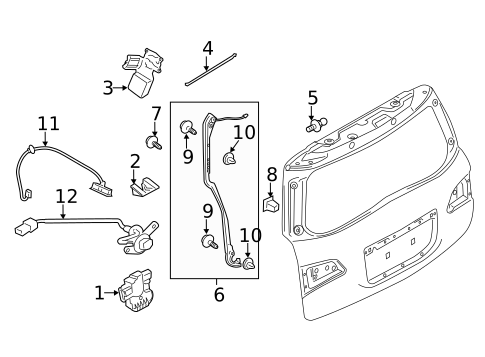 Lock & Hardware for 2014 INFINITI QX80 #2