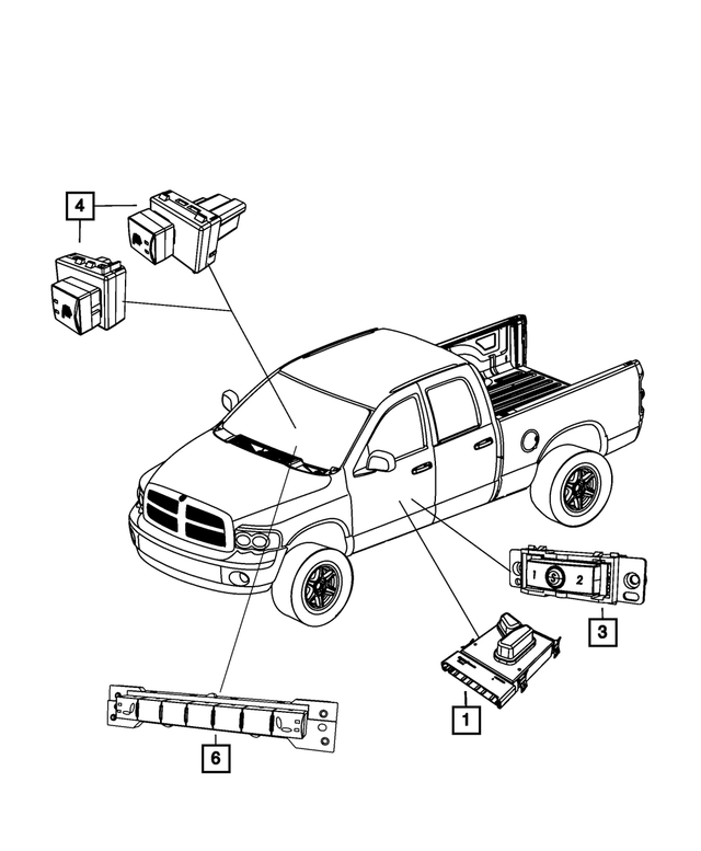 4602777AB - Electrical: Memory Selector Switch for Mopar Image