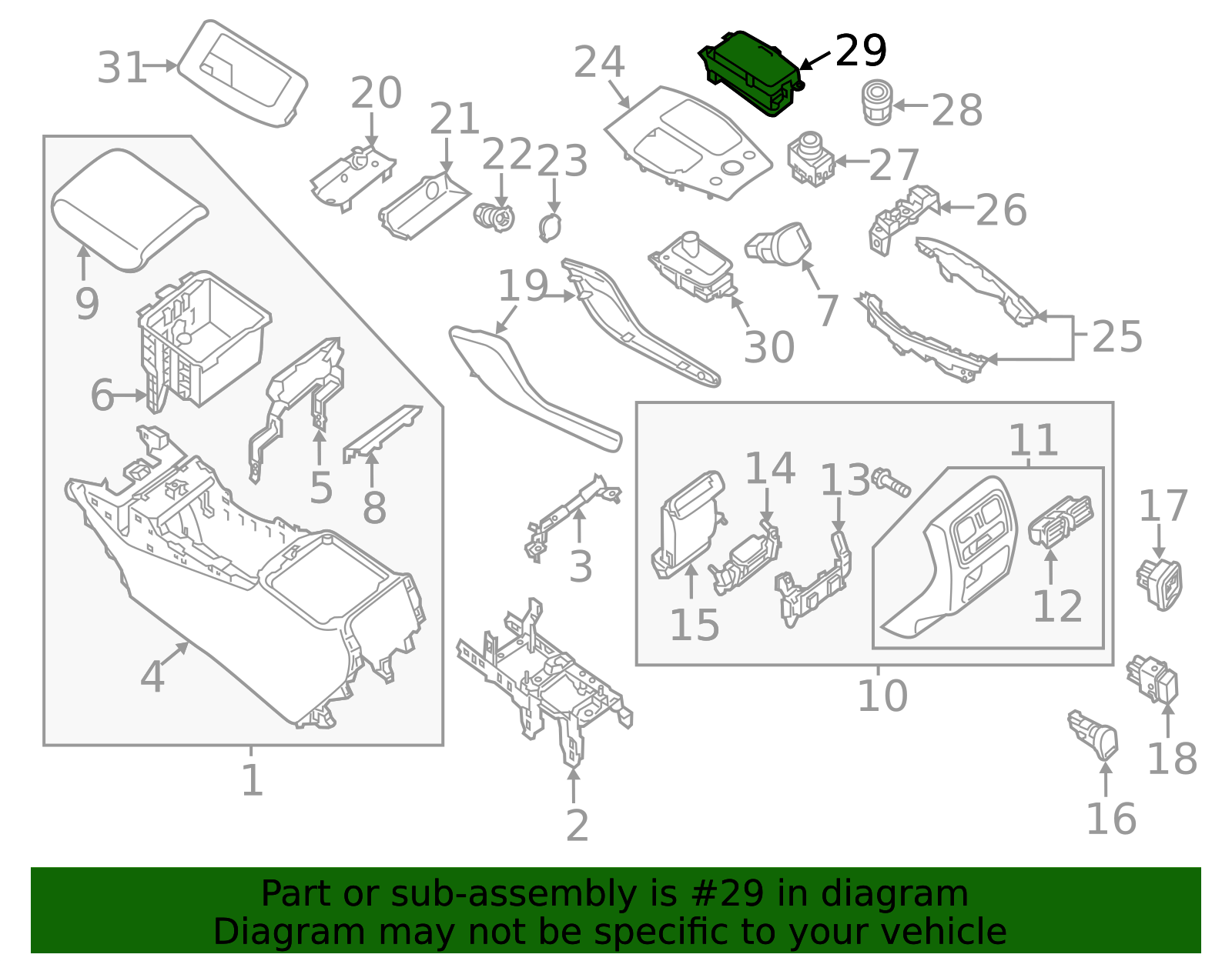 68430-3JA0A - Cup Holder 2013-2016 INFINITI | Official INFINITI