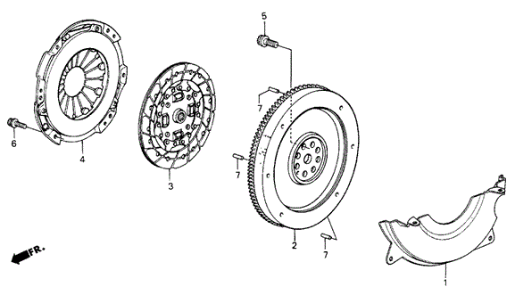 MT Clutch - Flywheel for 1984 Honda Civic #0