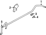 8971207523 - : Stabilizer Bar Bracket for Isuzu Image