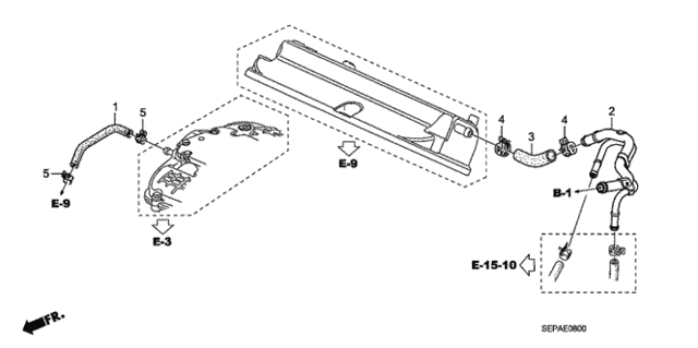 Breather Tube for 2008 Acura TL #0