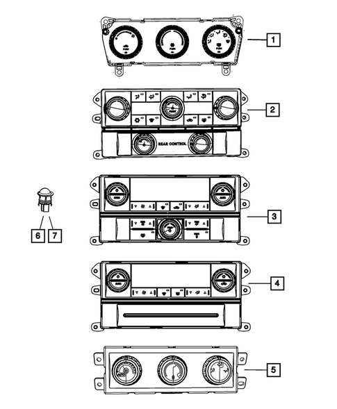 Air Conditioner and Heater Controls for 2010 Dodge Journey #0