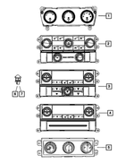 55111950AD - Air Conditioners and Heaters: A/c And Heater Control for Mopar Image