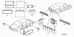 17275PY3A00 - : Label, Emission for Acura Image