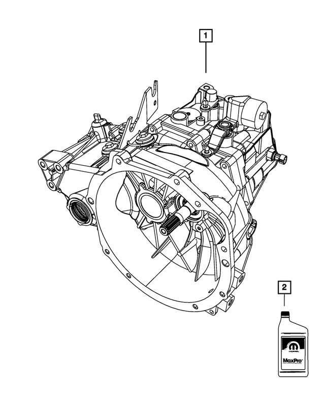 R8142074AA - T355; 5-Speed; Manual Transaxle: 5 Speed Transmission for Mopar Image