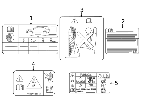 Information Labels for 2024 Ford Mustang Mach-E #0