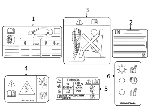 Labels for 2024 Ford Mustang Mach-E #0