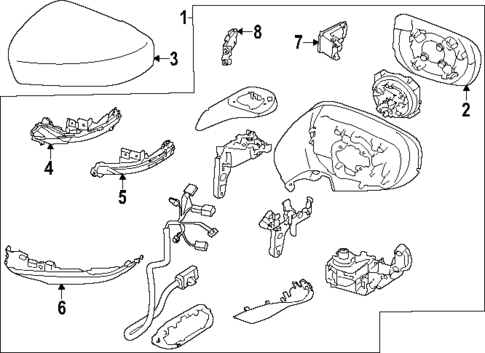 Mirrors for 2024 Subaru Impreza #0