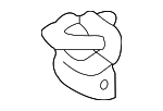 B25E57520 - Body: Folding Seat Lock Striker for Mazda Image