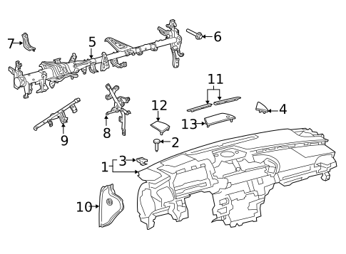 Instrument Panel for 2022 Lexus ES250 #0