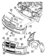 4805768AB - Frames and Bumpers: Front Fascia for Mopar Image