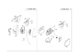 2518100893 - Front Doors: Mirror for Mercedes-Benz Image