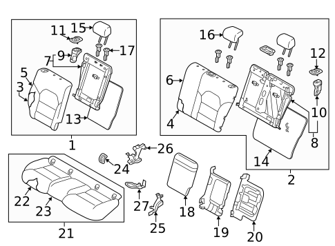 Seats for 2018 INFINITI QX30 #0