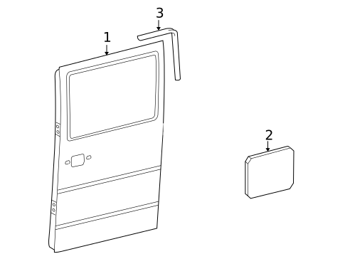 Door & Components for 2006 Dodge Sprinter 2500 #2