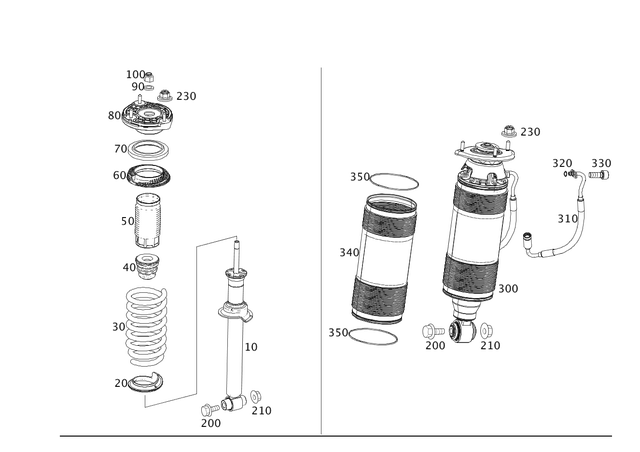 59904800 - Springs, Suspension and Hydraulics: Hexagon Head Screw for Mercedes-Benz Image image