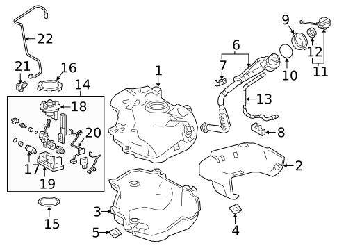 Fuel System Components for 2019 Toyota Prius #0
