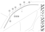 51137007217 - : Roof Molding Left for BMW Image