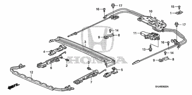 Roof Slide Components for 2007 Honda Odyssey #0